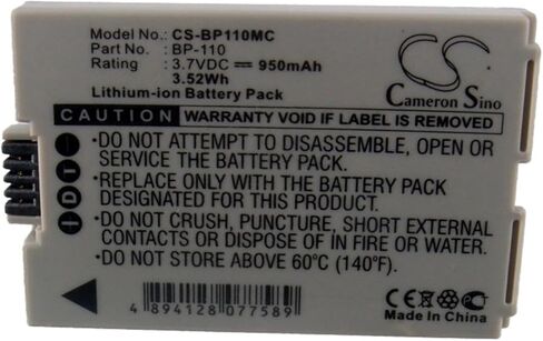 VI Vintrons 950mAh بطارية Canon Legria Vixia HF R20 ، Vixia HF R21 ، Vixia HF R200 in Kuwait