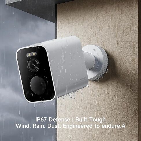 XIAOMI Outdoor Camera BW500: 2.5K Battery Security Camera Wireless with Color Night Vision, Optional Solar Panel, IP67 Weatherproof, 136° Wide View Home in Saudi Arabia