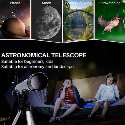70Mm Aperture 300Mm Astronomical Refractor Telescope with A Red Finder Scope Perfect Telescope Gift for Kids Needed in Saudi Arabia