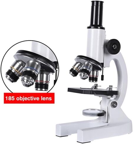إكسسوارات المجهر Kit Zoom 640x 1280x 2000x HD المجهر البيولوجي Monocular Teaching Laboratory W/LED حامل الهاتف المجهر العدسة الإلكترونية (اللون: Package8) in Kuwait