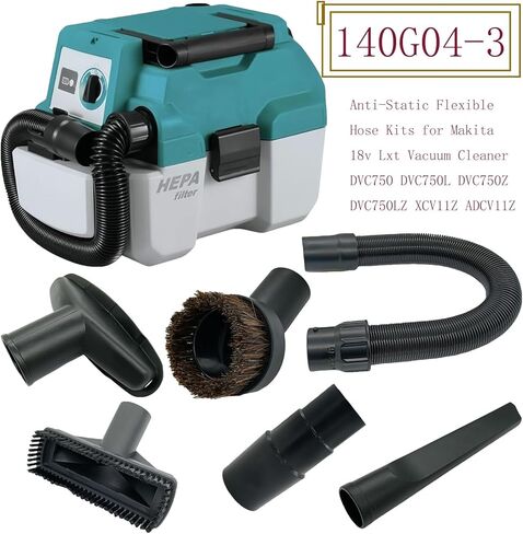 140G04-3 مجموعات خرطوم مرنة مضادة للثبات لـ Makita 18V LXT Cleaner DVC750 DVC750L DVC750Z DVC750LZ XCV11Z ADCV11Z in Kuwait