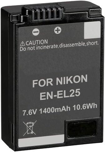مجموعة التآزر الرقمية التآزر ، المتوافقة مع كاميرا Nikon ZFC الرقمية تتضمن: EM-USB-Typec-3B USB Cable ، SDDEN-EL25 Battery in Saudi Arabia