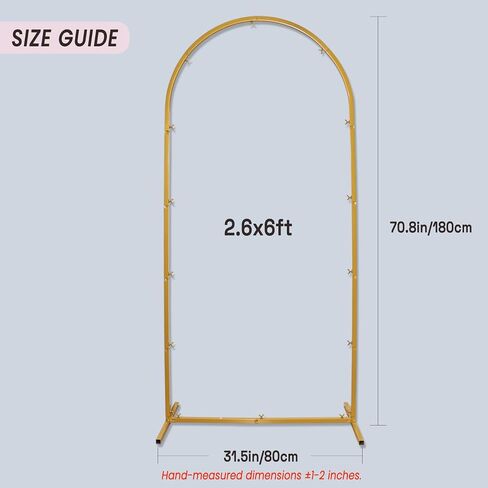 Wedding Arch Backdrop Stand 6ft Metal Arches Frame and Arch Backdrop Stand Stretchy Spandex Fabric Arch Decor Covers in Saudi Arabia