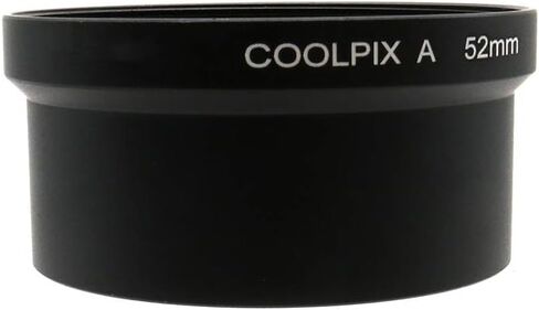 أنبوب محول المعادن لـ Nikon Coolpix عدسة وعدسات مرشح 52 مم ، استبدل لمحول الأنبوب الأصلي Nikon UR-E24 Black in Kuwait