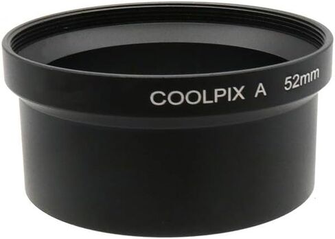 أنبوب محول المعادن لـ Nikon Coolpix عدسة وعدسات مرشح 52 مم ، استبدل لمحول الأنبوب الأصلي Nikon UR-E24 Black in Kuwait