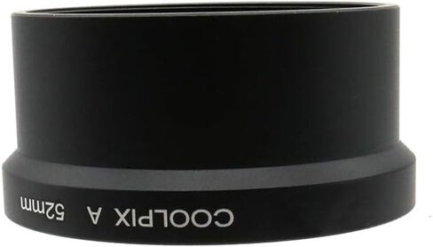 أنبوب محول المعادن لـ Nikon Coolpix عدسة وعدسات مرشح 52 مم ، استبدل لمحول الأنبوب الأصلي Nikon UR-E24 Black in Kuwait