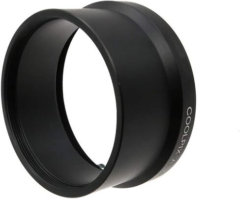 أنبوب محول المعادن لـ Nikon Coolpix عدسة وعدسات مرشح 52 مم ، استبدل لمحول الأنبوب الأصلي Nikon UR-E24 Black in Kuwait
