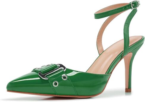 ZXHYZLZ Slingback Heels For Women Closed Toe Pointed Toe Stiletto Heels 3-inch Adjustable Sling in Kuwait