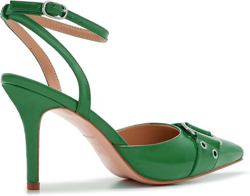 ZXHYZLZ Slingback Heels For Women Closed Toe Pointed Toe Stiletto Heels 3-inch Adjustable Sling in Kuwait
