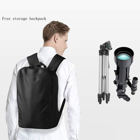 Telescope Astronomical Refractor Telescope for Kids Adults with Smartphone Adapter Beginners Astronomical Telescope with an Tripod Good Partner to View Moon and Planet in Saudi Arabia