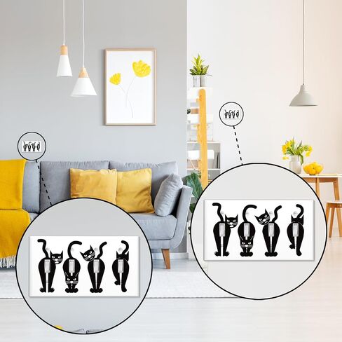 Funny Cat Black Light Switch Cover Decorative 2 Gang Wall Plate Double Toggle Lightswitch Cover Plate for Bedroom Kitchen Home Decor in Saudi Arabia