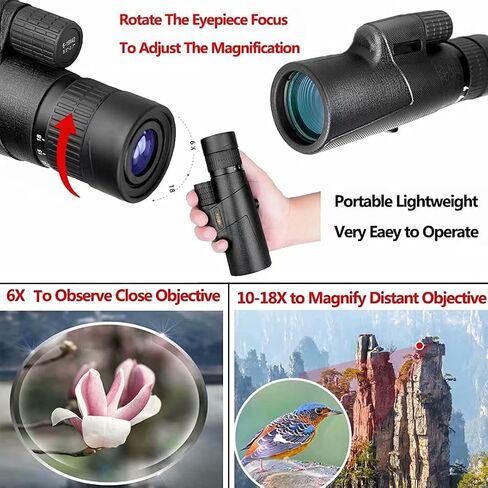 Cosmic Scope Monocular Handheld Telescope for Stargazing Monoculars with Night Vision for Adult Professional Optics Smartphone Binoculars with Phone Holder and Tripod in Saudi Arabia