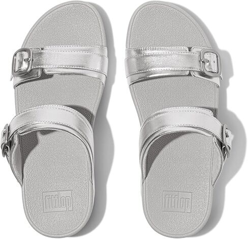 FitFlop Women's Lulu Adjustable Leather Slides Buckle in Saudi Arabia