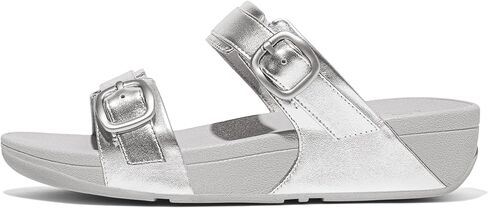 FitFlop Women's Lulu Adjustable Leather Slides Buckle in Saudi Arabia