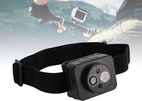Head Mounted Camera, 1080P 45 Degree Adjustment Head Camera, Action Camera for Night Outdoor Sports, Traveling Recording in Saudi Arabia