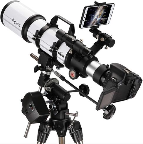 National Geographic Telescope 80mm Aperture 600mm Mount Astronomical Refracting Multi-Coated Optics Durable Portable Travel Telescope with Tripod and Finders Scope in Saudi Arabia