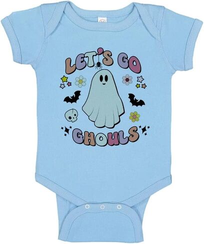 TATY Kids Ghost Let's Go Ghouls Baby Infant Bodysuit in Saudi Arabia