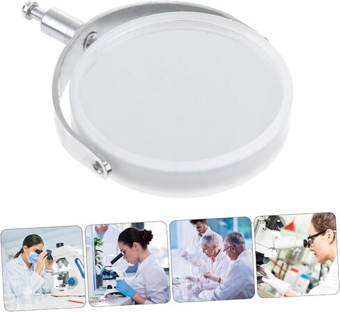 PartyKindom 1pc Reflector Mirror for Microscope Metal Bracket Condenser Optical Accessory for Light Concentration and Reflection Replacement for Microscopes in Saudi Arabia
