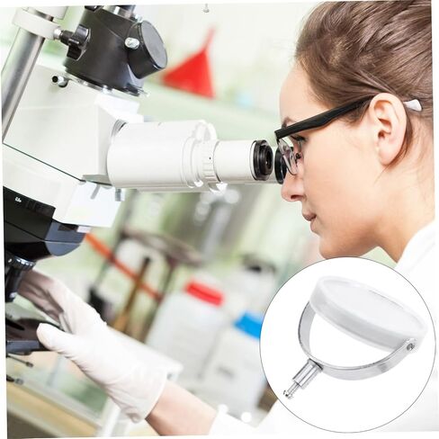 PartyKindom 1pc Reflector Mirror for Microscope Metal Bracket Condenser Optical Accessory for Light Concentration and Reflection Replacement for Microscopes in Saudi Arabia