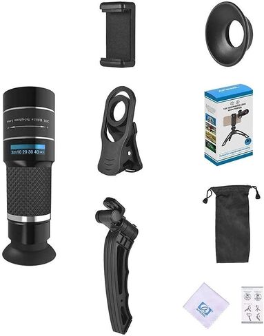 مناظير ترايبود تليفوتو تليفوتو طقم محمولة 20x telephoto Zoom Lens Monocular Lens Camera Tripod خفيفة الوزن للسفر in Saudi Arabia