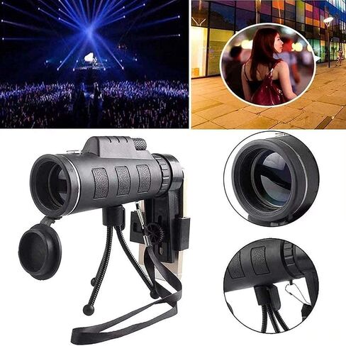 Telescope Camping 40X60 Gift Monocular Telescope High Power Ultra-Clear Monocular with Smartphone Holder & Tripod for Bird Watching Monocular Hiking in Saudi Arabia