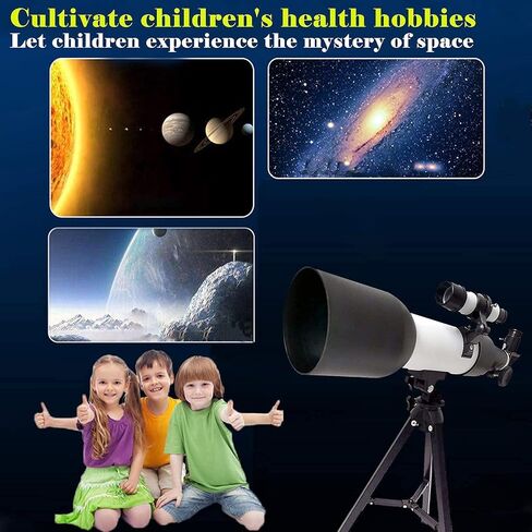 90-fold Telescope for Children and Adults Astronomical Refractor Telescope for Children and Adults high Magnification Great Astronomy Gift for Kids, Great Affordable telescopes for in Saudi Arabia