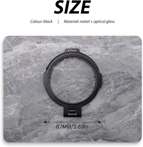 ND Quick Freef Switch Bracket Filter for DSLR Camera Photography Lens Bracket 67mm ، Black ، 324418A2 in Kuwait