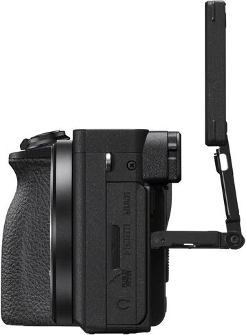 كاميرا Sony A6600 Mirrorless (ILCE6600/B) + بطارية متوافقة مع NP-FZ100 + 64 جيجابايت + قارئ بطاقة + Corel Photo Software + HDMI Cable + CASE + Flex Tripod + More (متجدد) in Saudi Arabia