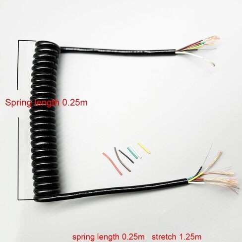 سلك الكابلات المملوء بالربح الحلزوني ، 20AWG 5 أسرّة سلك النحاس الأساسي تلسكوبي سلكي (امتداد 1.25 متر) in Kuwait