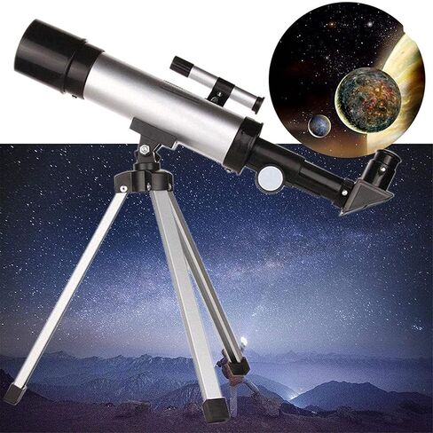 Telescope Astronomical Telescope for Adults,Astronomy Beginners, 360x50MM Monocular Aperture Astronomy Refractor with Finder, Portable Travel Double The Comfort in Saudi Arabia