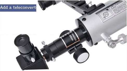 التلسكوبات للمبتدئين للأطفال البالغين ، تلسكوب الانكسار في علم الفلك 60 مم ، تلسكوب فلكي مع ترايبود قابل للتعديل ، سهل التجميع والاستخدام ، مثالي للهدية in Saudi Arabia
