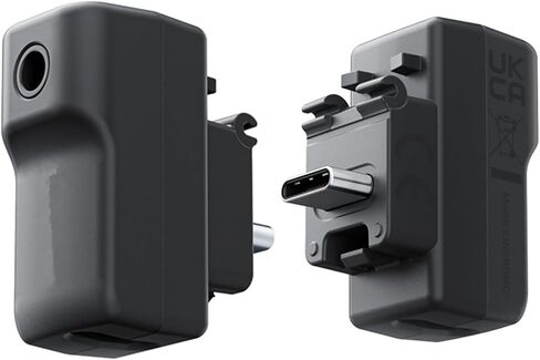 Action Camera Mic Adapter,Type-C/3.5mm Port Charging Audio Adapter for Insta360 X4 Accessories in Kuwait