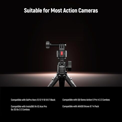 Neewer GP-24 Action Camera Mount Associory Kit لقطات POV ، 4 في 1 ABS Magnetic Quick Enser Mount مع 1/4 بوصة وقطعة قماش متوافقة مع GoPro DJI Osmo Action Insta360 in Saudi Arabia