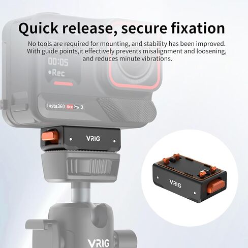 VRIG Magnetic Quick Release Mount for Insta 360 Ace Pro 2/ X6/ X5/ X4 Air in Saudi Arabia