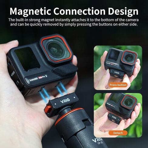 VRIG Magnetic Quick Release Mount for Insta 360 Ace Pro 2/ X6/ X5/ X4 Air in Saudi Arabia