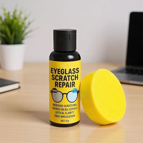 Scratch Remover for Eyeglasses, Glasses Scratch Repair, 30g Lens Cleaners Spray for Car Window Glass, Glasses, Watches, Screens, Improve Blur and Yellowing in Saudi Arabia