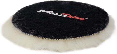 Maxshine 6" Universal Wool Buffing Polishing Pad – 100% Natural Wool with Hook & Loop – Professional Pad for Paint Correction & Oxidation Removal – Compatible with DA & Rotary Polishers in Saudi Arabia