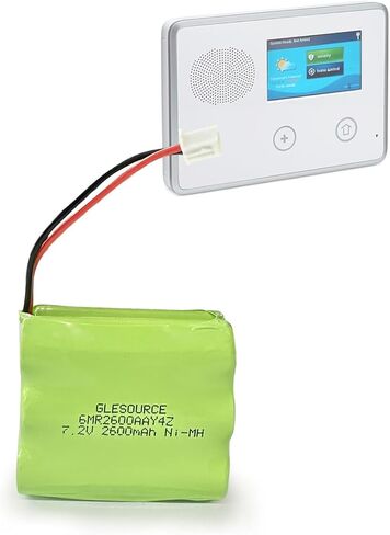 7.2v 2600mAh Ni-MH بطارية متوافقة مع 2GIG BATT1X BATT1 GC2 2GIG-CNTRL2 GCKIT311 GO نظام التحكم في نظام الأمان المنبه 10-000009-001 6MR2600Aay4Z (1 حزمة) in Kuwait