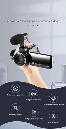 Phone Microphone Mini Portable 3.5mm Condenser Phone Video Camera Interview Microphone with Muff for in Saudi Arabia