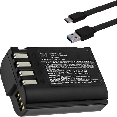 Synergy Digital Accessory Kit, Compatible with Panasonic Lumix GH6 Mirrorless Digital Camera Includes: EM-USB-TYPEC-3B USB Cable, SDCAM-L14956 Battery in Saudi Arabia