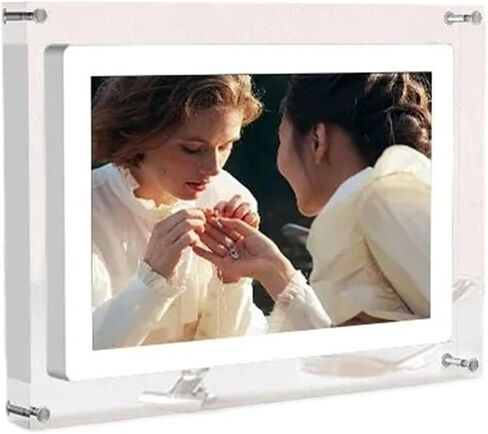 10.1 بوصة إطار الصور الرقمية أكريليك 1280 × 800 شاشة LCD مع البطارية ، ذاكرة 1G ، شحن النوع C ، عرض الفيديو والصورة ، إطار NFT in Saudi Arabia