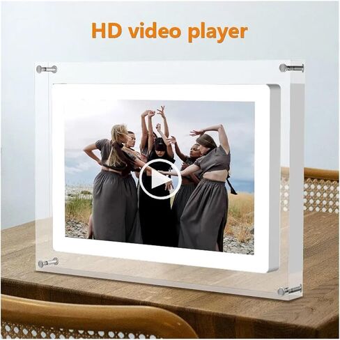 10.1 بوصة إطار الصور الرقمية أكريليك 1280 × 800 شاشة LCD مع البطارية ، ذاكرة 1G ، شحن النوع C ، عرض الفيديو والصورة ، إطار NFT in Saudi Arabia