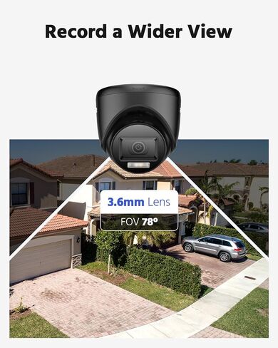 Annke 4 معبدة 1080 بكسل HD-TVI CCTV أدوات كاميرا مراقبة أمنية مع IP67 مقاومة للطقس ، رؤية ليلية اللون الذكية مع عدسة 3.6 مم in Kuwait