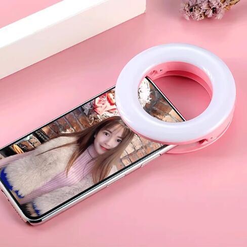 Fill Light Photo Fill Lamp LED Camera Selfie Fill Ring Beauty Fill Light Portable Ring Light Circle Light for Photoshoot Photography Photography, 9X9X3.1CM, White in Saudi Arabia