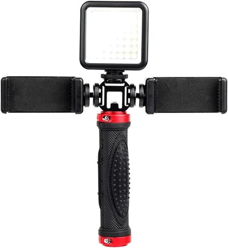 Fill Light LED Video Light Mini Dimmable Light with 2 Cold Shoe Holders Portable Camera Fill Light for Shooting Lighting Photography in Saudi Arabia