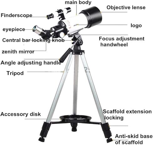 Professional Astronomical Telescope Professional Adult Telescope Refractor Mirror View of The Scenery Hiking Maximum 336 Times Magnification in Saudi Arabia