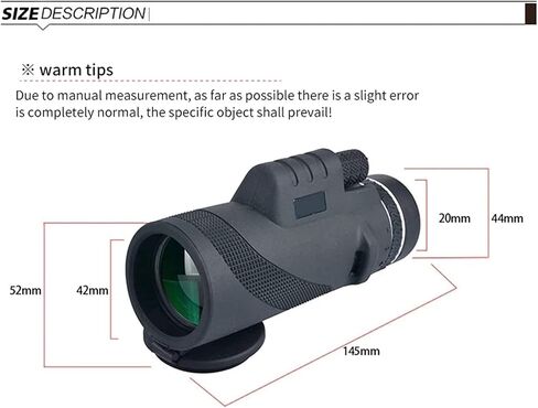Updated Newest Monocular Telescope 40X60 High Power Zoom 1000 Meters Long Range Compact Telescope Suitable for Outdoor Bird Watching/Travel in Saudi Arabia