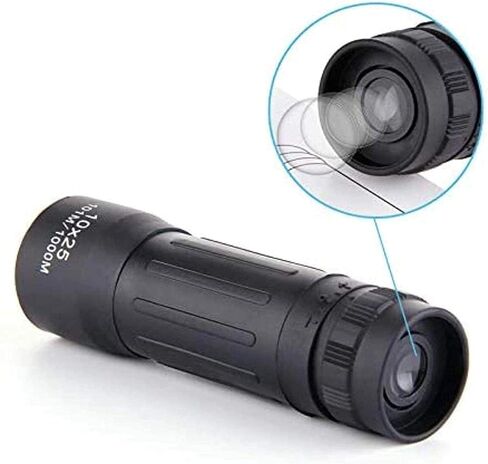 Telescope 10x25 Mini Pocket Monocular Telescope Zoom Theatrical Eyepiece Portable for Camping Compact Telescope in Saudi Arabia