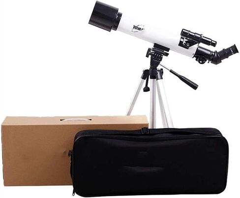 Telescope for Astronomy 60mm Aperture 500mm Mount Astronomical Refracting Telescope 1.5X Erecting Eyepiece 3X Barlow Lens in Saudi Arabia