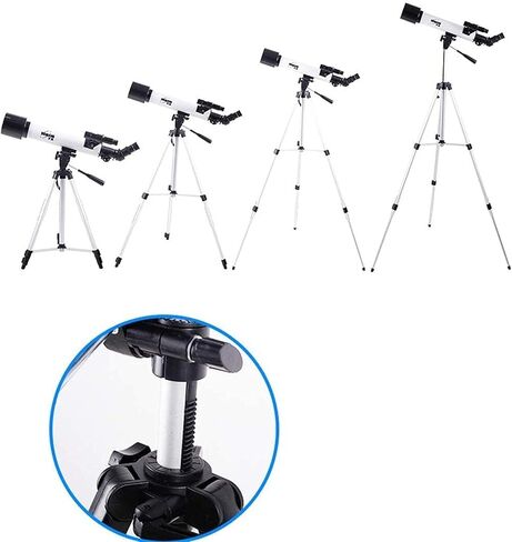 Telescope for Astronomy 60mm Aperture 500mm Mount Astronomical Refracting Telescope 1.5X Erecting Eyepiece 3X Barlow Lens in Saudi Arabia